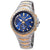 Seiko Coutura Blue Dial Mens Two Tone World Time Watch SSG020