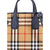 Burberry Baby Banner in Vintage Check and Leather- Regency Blue