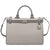 Michael Kors Tatiana Medium Leather Satchel- Grey