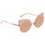 Fendi Eyeshine Pink Flash Cat Eye Ladies Sunglasses FF 0177/S Z5D530J