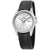 Rado HyperChrome Silver Dial Black Leather Ladies Watch R32110105