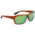Costa Del Mar Cut Green Mirror Rectangular Sunglasses UT 51 OGMP