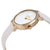 DKNY Modernist Quartz White Dial White Leather Ladies Watch NY2677