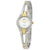 Seiko Solar White Dial Two-tone Ladies Watch SUP206